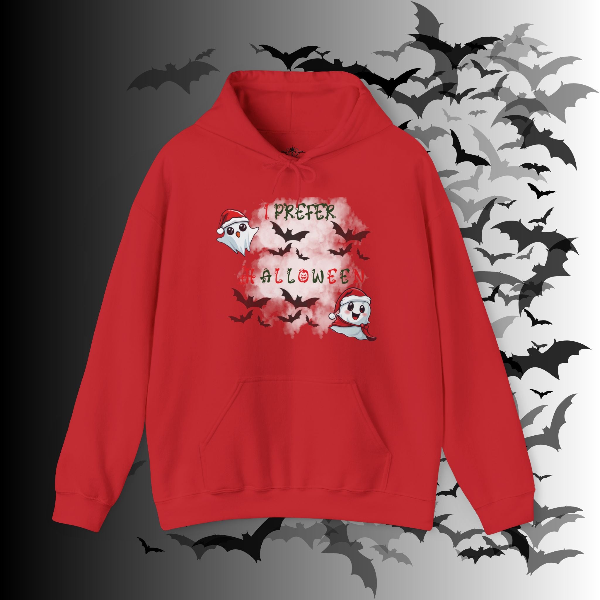I Prefer Halloween Ghost Hoodie — Kawaii Gothic Christmas