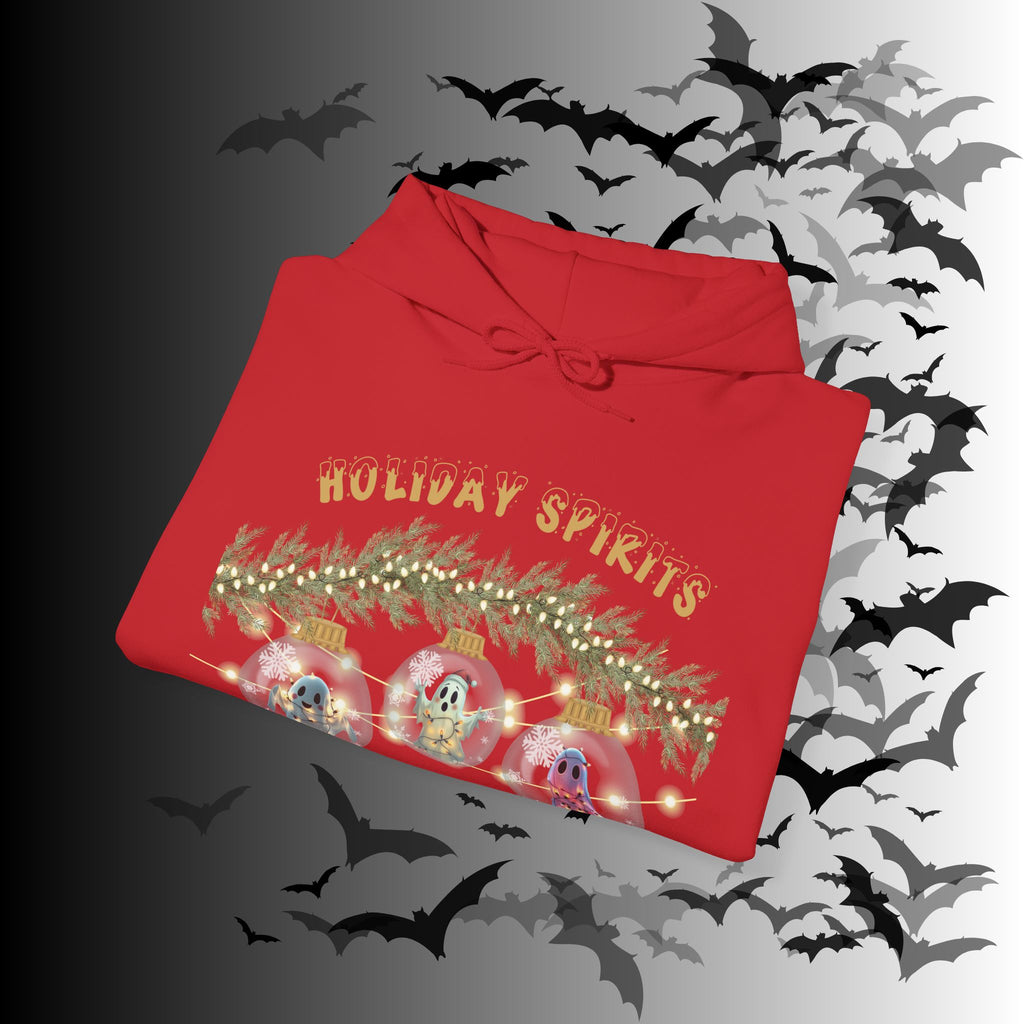 Holiday Spirits Hoodie — Ghost Christmas Ornament Gothmas Pullover
