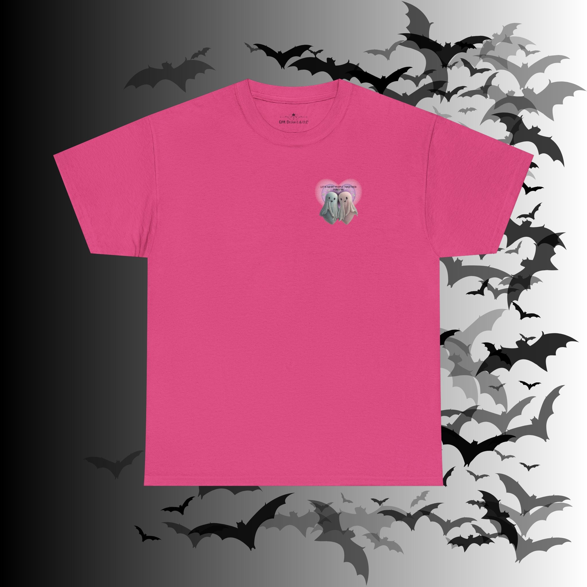 "Let's Haunt People Together Forever" Ghost Couples T-Shirt — Matching Halloween Tee