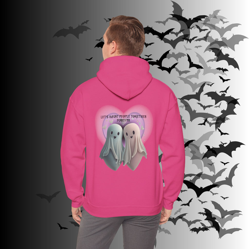 Let's Haunt People Together Forever Hoodie — Gothic Valentine's Couples Ghost
