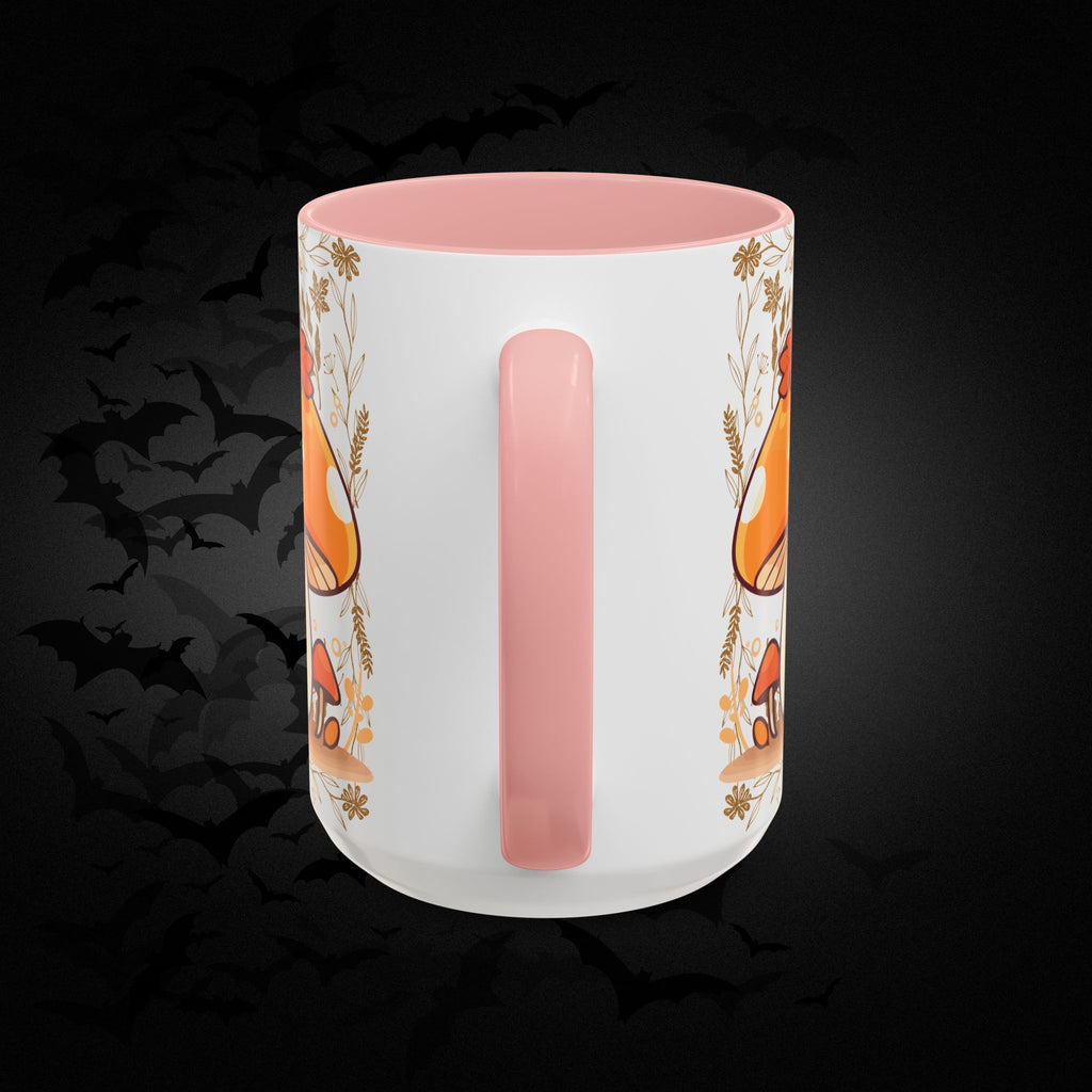 Autumn Mushroom Cute Coffee Mug — Fall Kawaii Accent Mug (11/15oz)