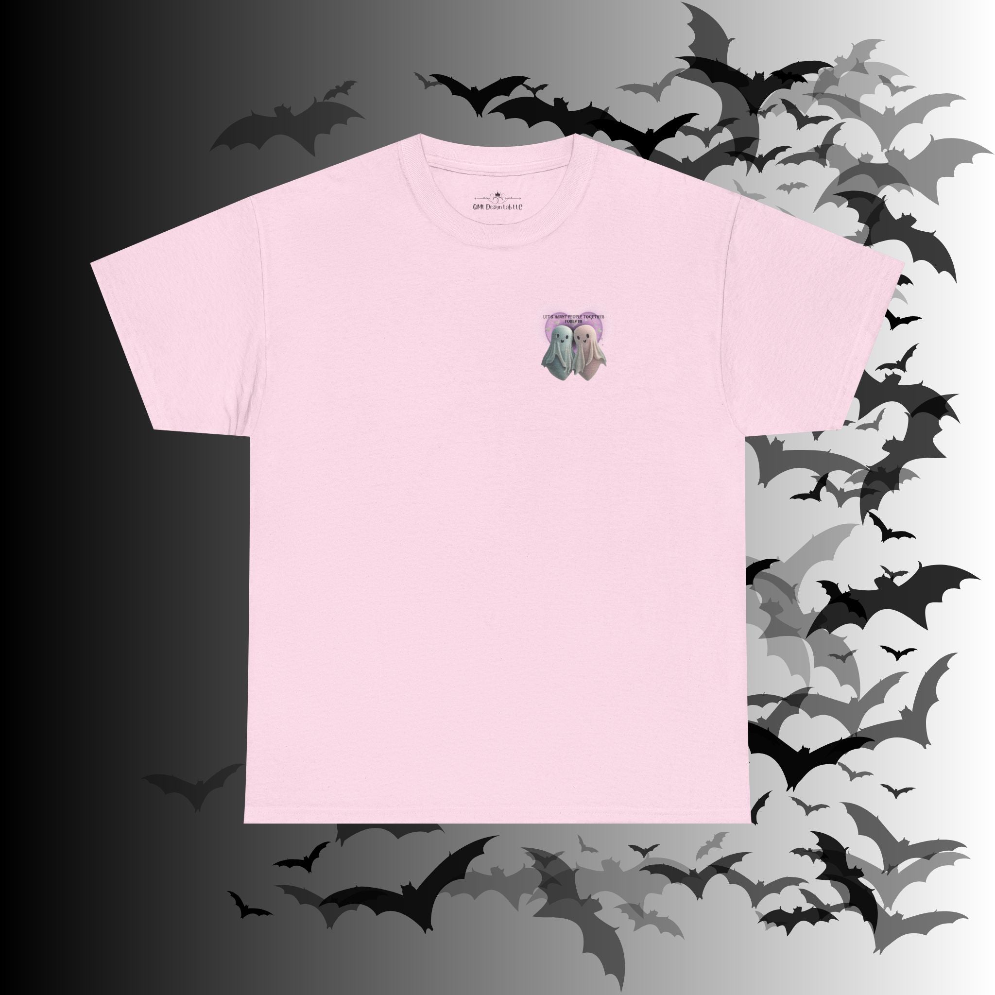 "Let's Haunt People Together Forever" Ghost Couples T-Shirt — Matching Halloween Tee
