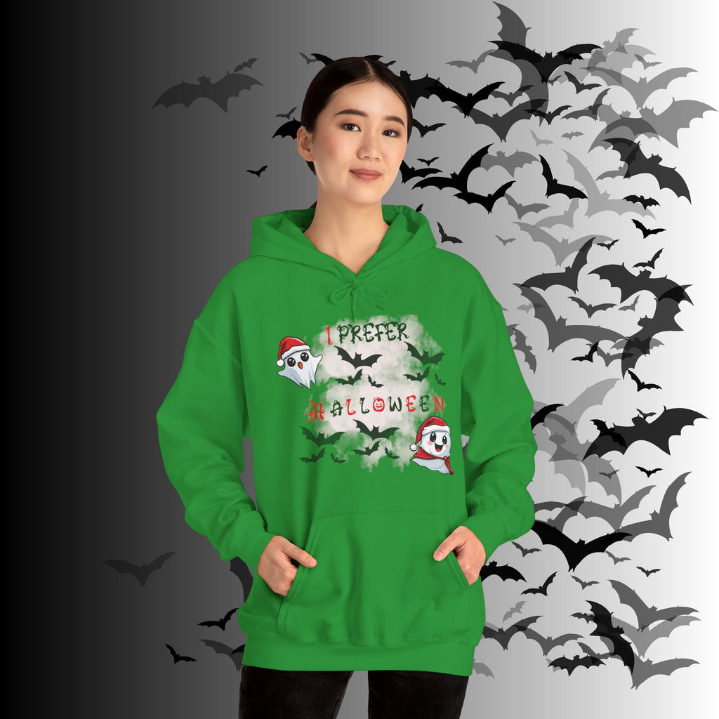 I Prefer Halloween Ghost Hoodie — Kawaii Gothic Christmas