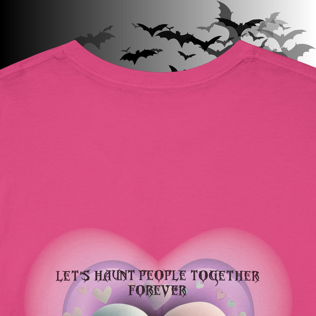 "Let's Haunt People Together Forever" Ghost Couples T-Shirt — Matching Halloween Tee