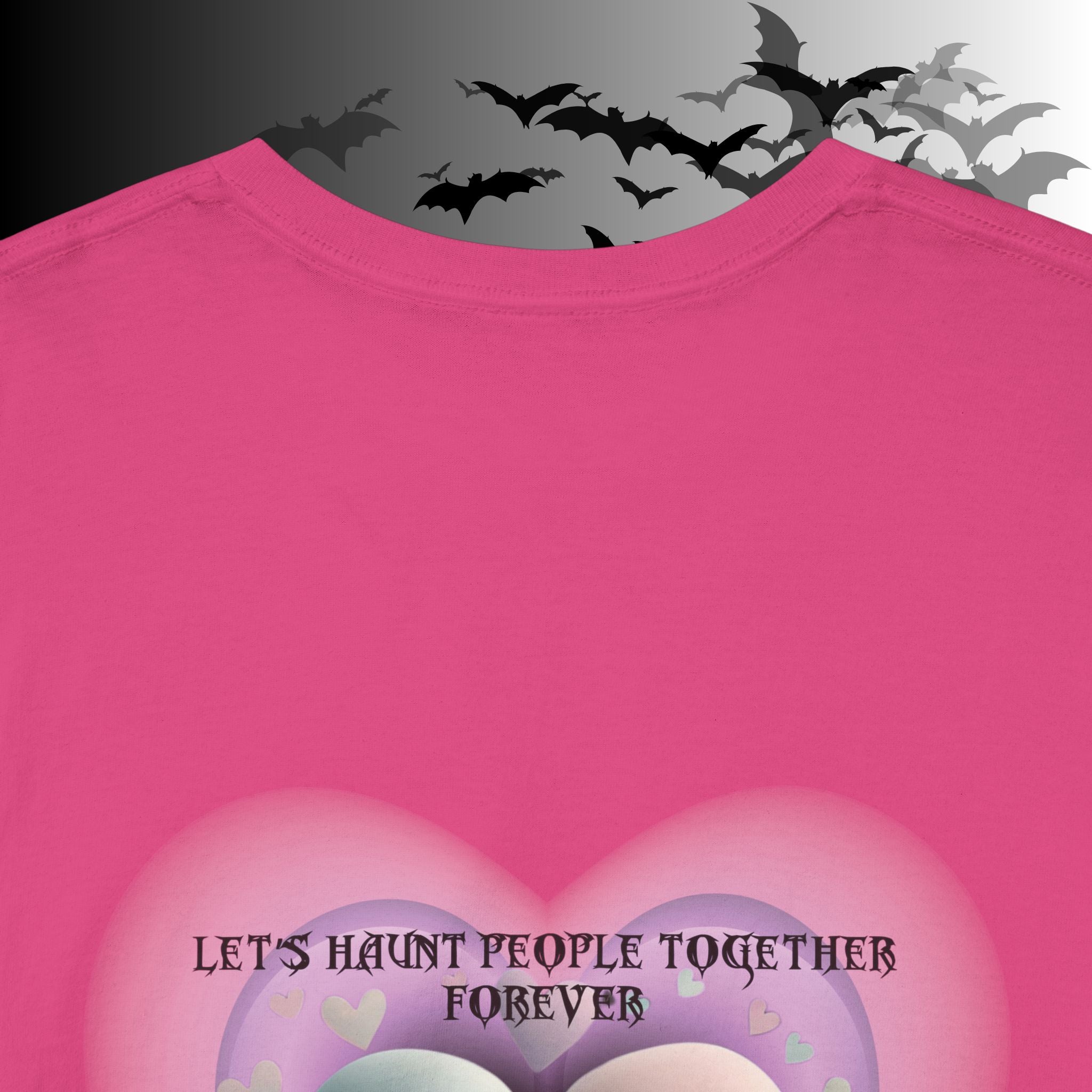 "Let's Haunt People Together Forever" Ghost Couples T-Shirt — Matching Halloween Tee