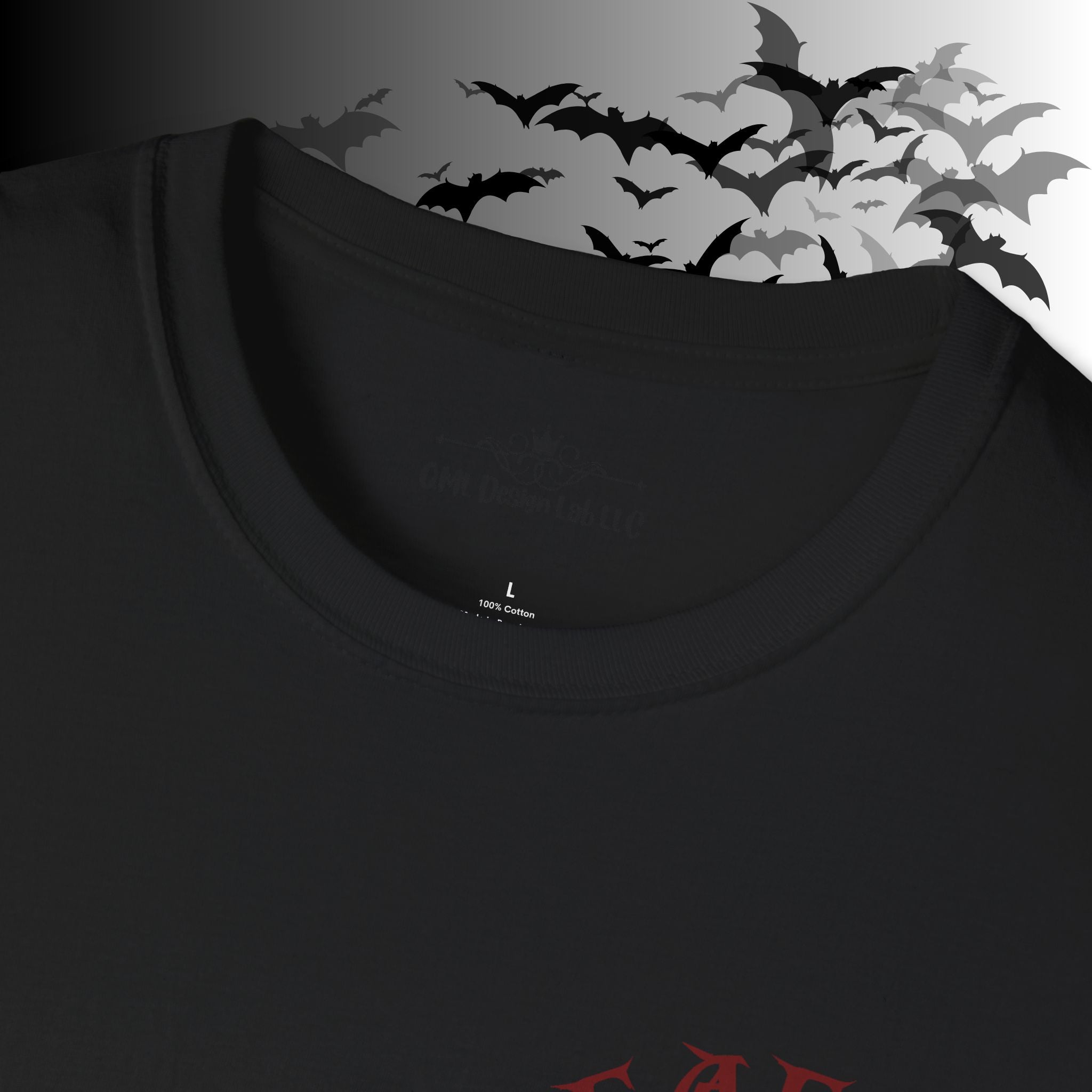 "FAFO" I Identify As A Threat T-Shirt — Gothic Humor Front & Back Print