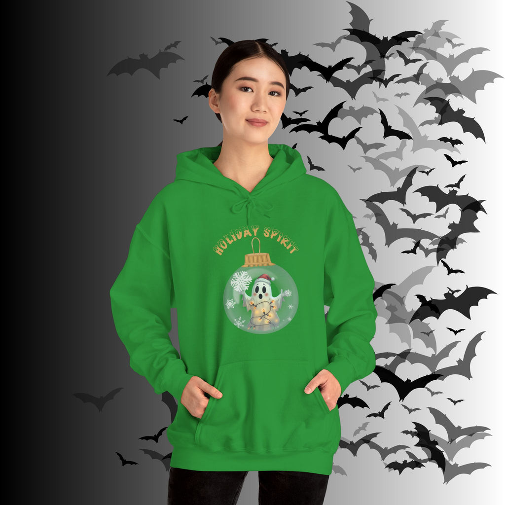 Holiday Spirit Hoodie — Ghost Christmas Ornament Gothmas Pullover