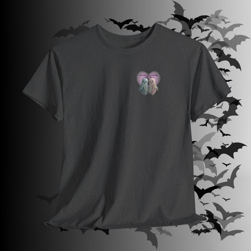 "Let's Haunt People Together Forever" Ghost Couples T-Shirt — Matching Halloween Tee