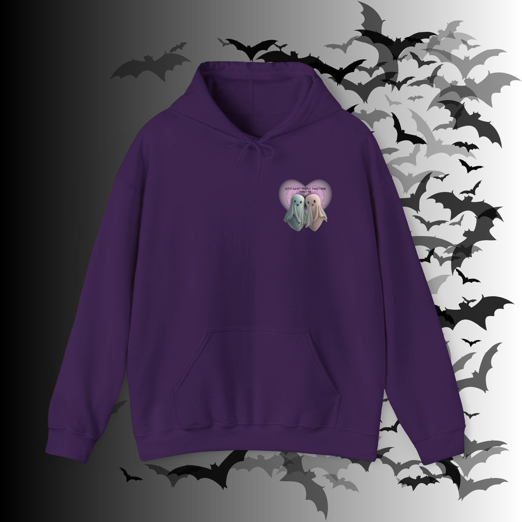 Let's Haunt People Together Forever Hoodie — Gothic Valentine's Couples Ghost