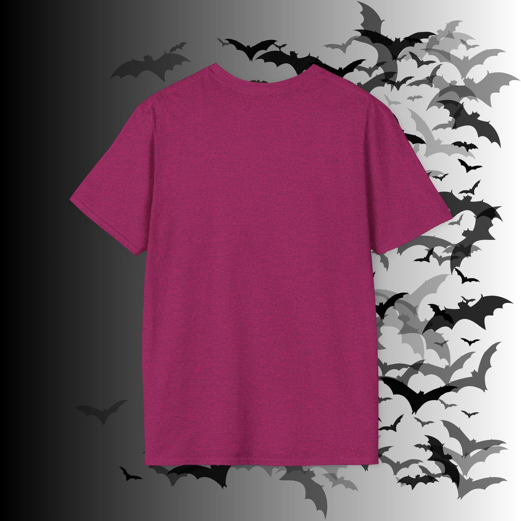 Rainbow Vomit Cloud Bat T-Shirt — Kawaii Goth Pride Unisex Tee