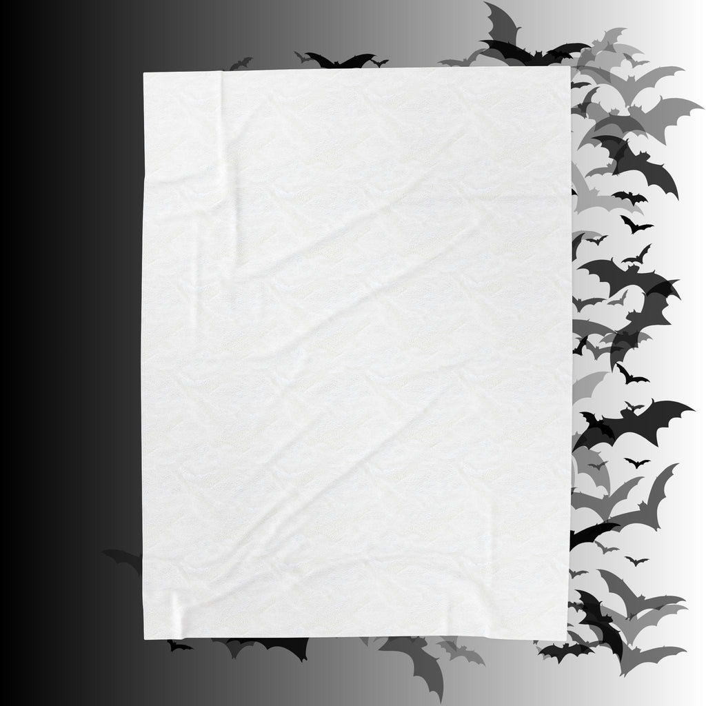 Halloween Pattern Velveteen Plush Blanket — Spooky Season Throw Blanket
