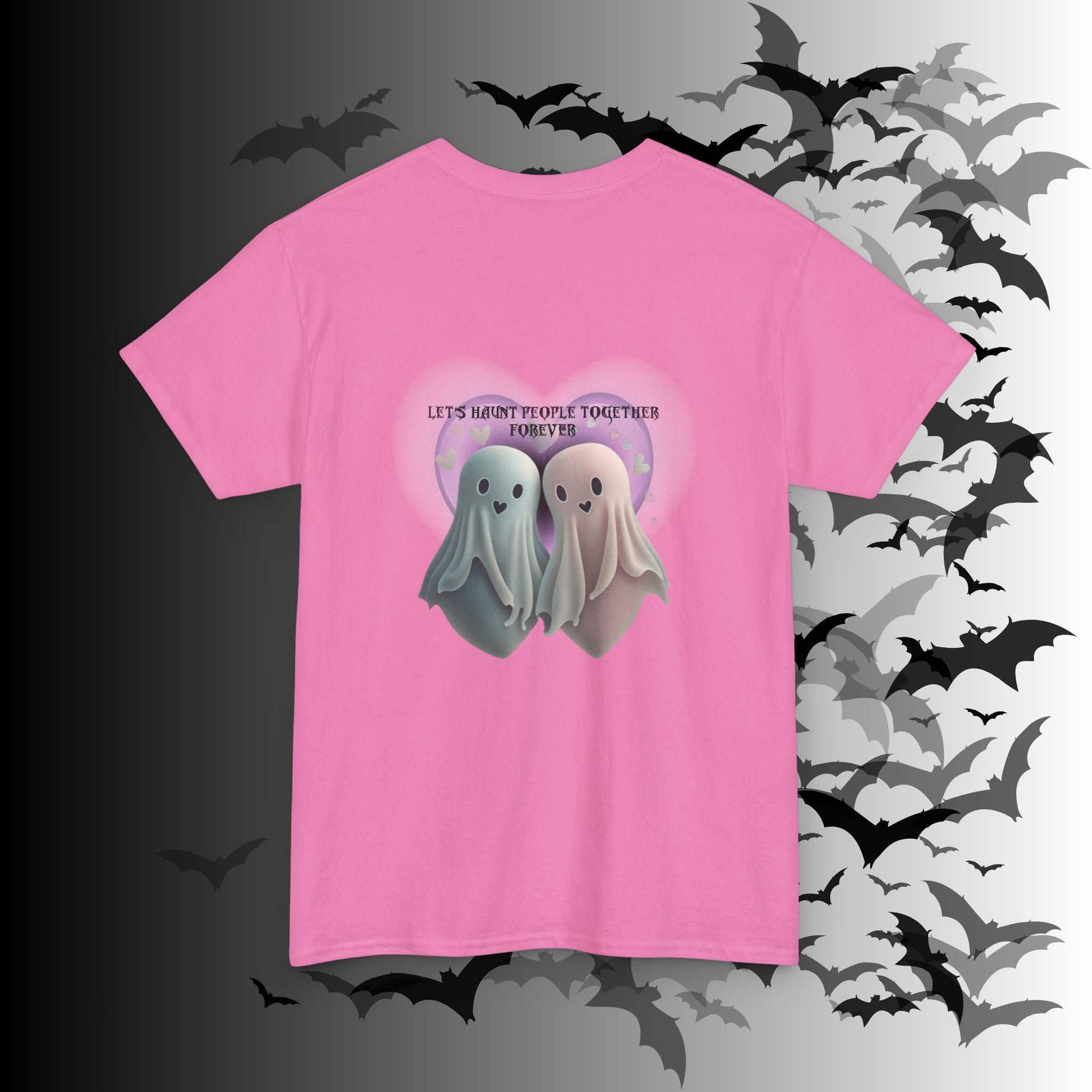 "Let's Haunt People Together Forever" Ghost Couples T-Shirt — Matching Halloween Tee