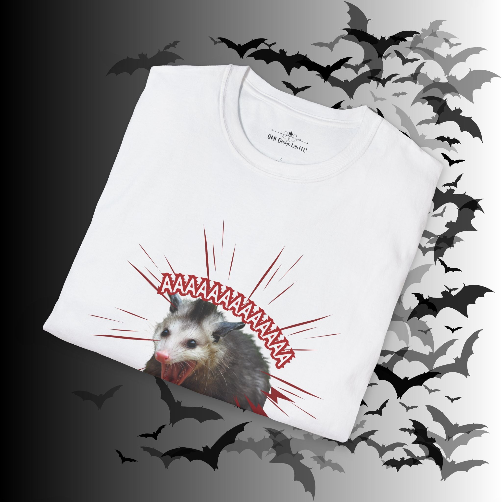 "AAAAAAAAAAAA" Screaming Possum T-Shirt — Edgy Humor Tee