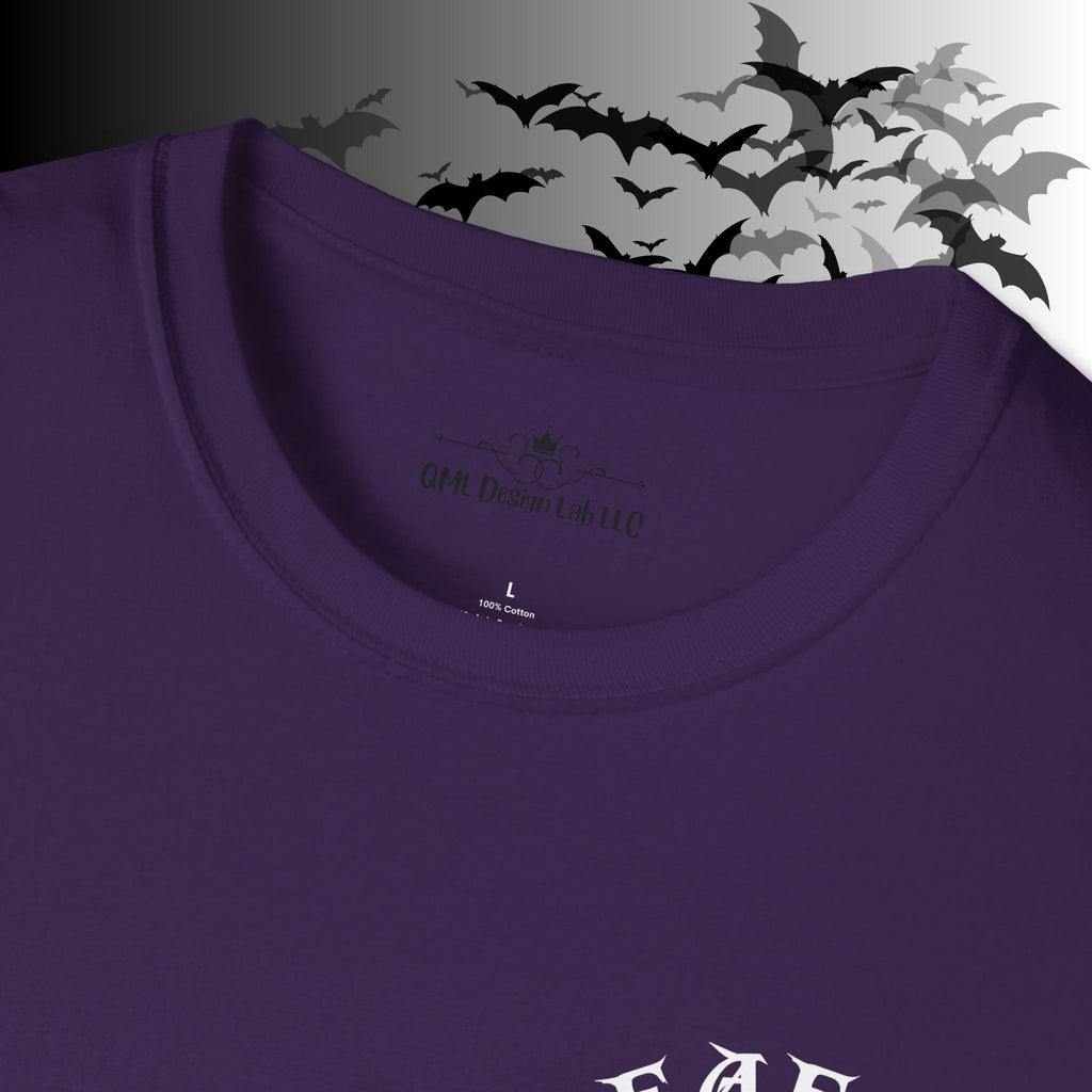 "FAFO" I Identify As A Threat T-Shirt — White Print Front & Back Gothic Tee