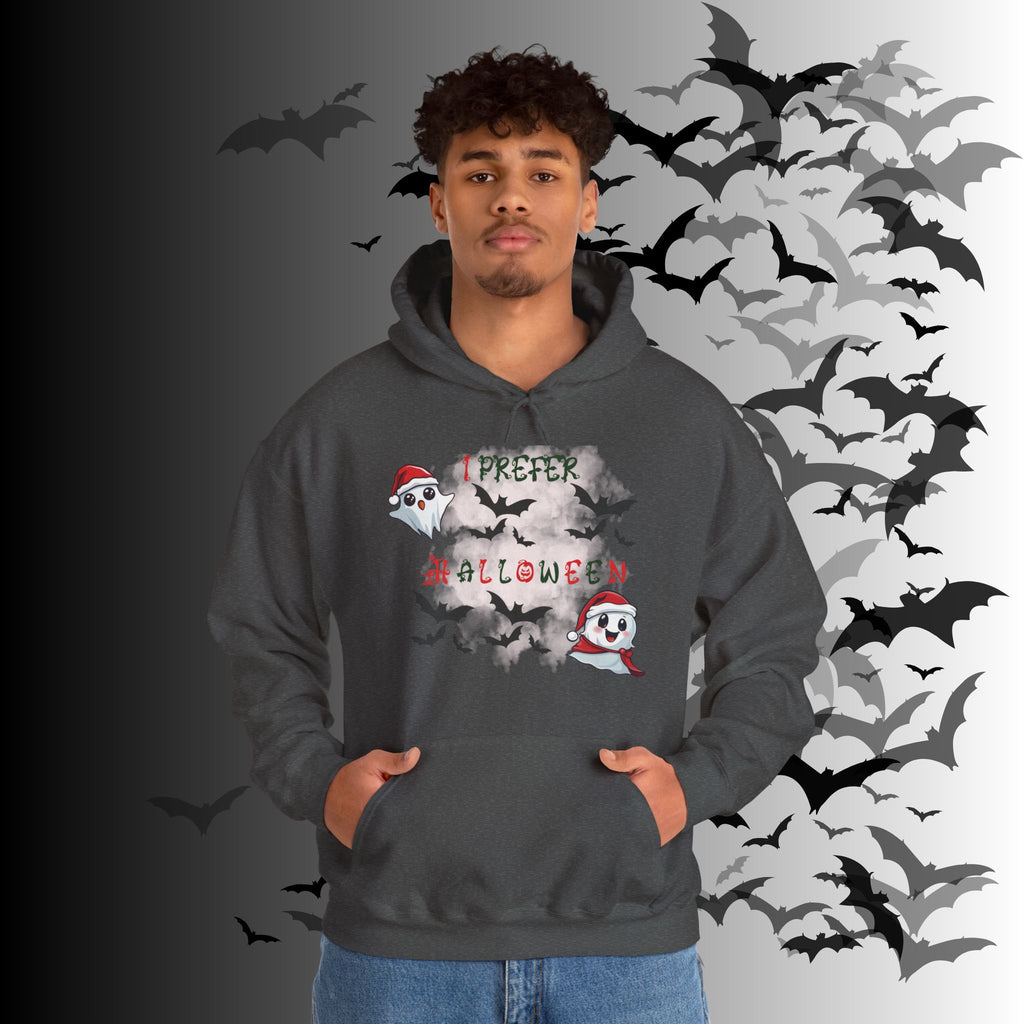 I Prefer Halloween Ghost Hoodie — Kawaii Gothic Christmas