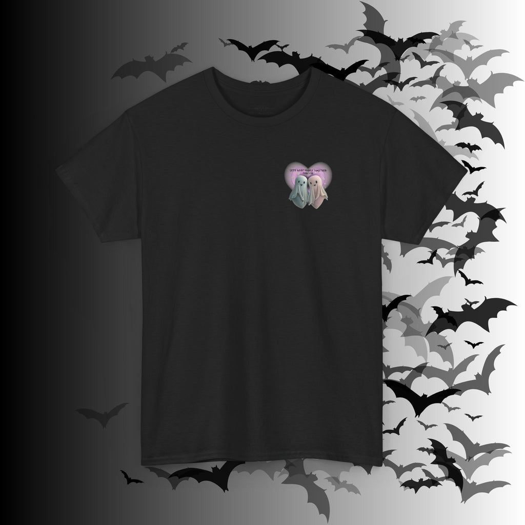 "Let's Haunt People Together Forever" Ghost Couples T-Shirt — Matching Halloween Tee