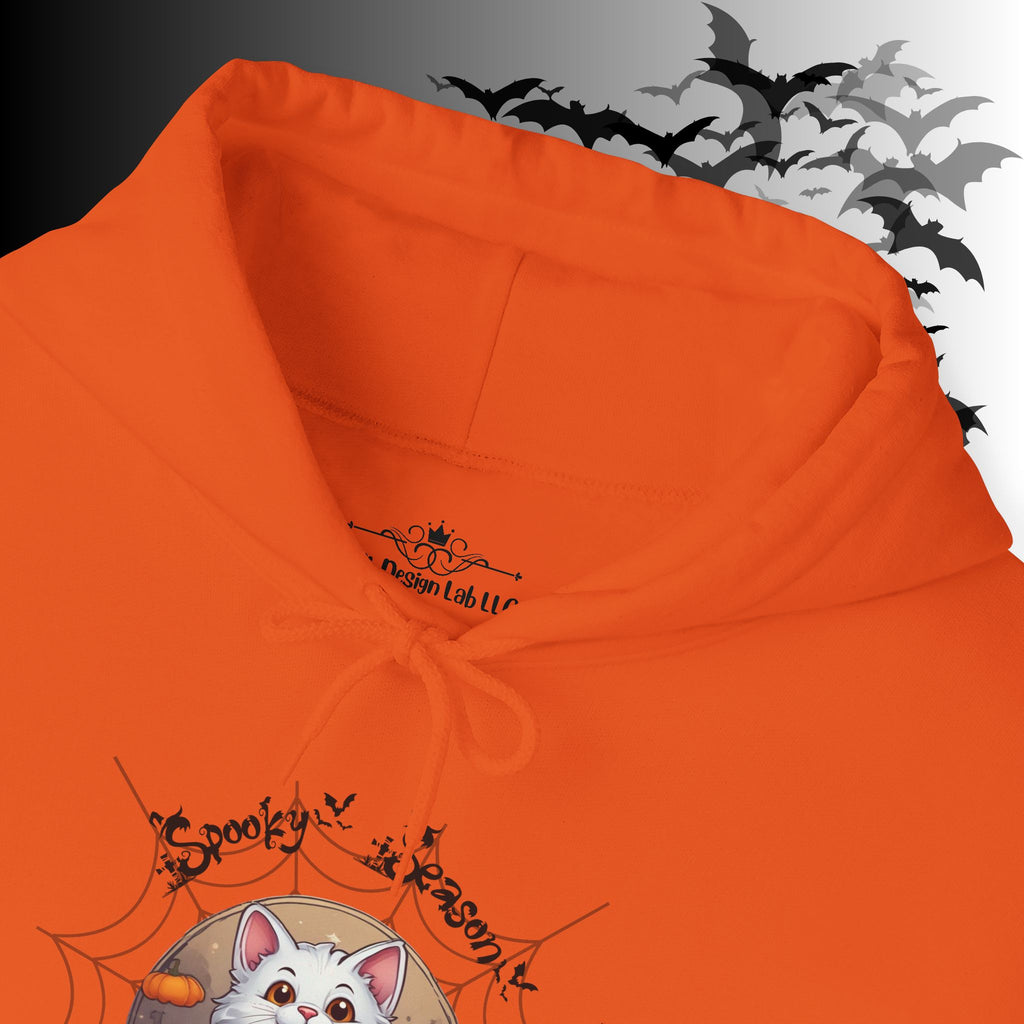 Spooky Season Cat Hoodie — Kawaii Halloween Pumpkin Pullover