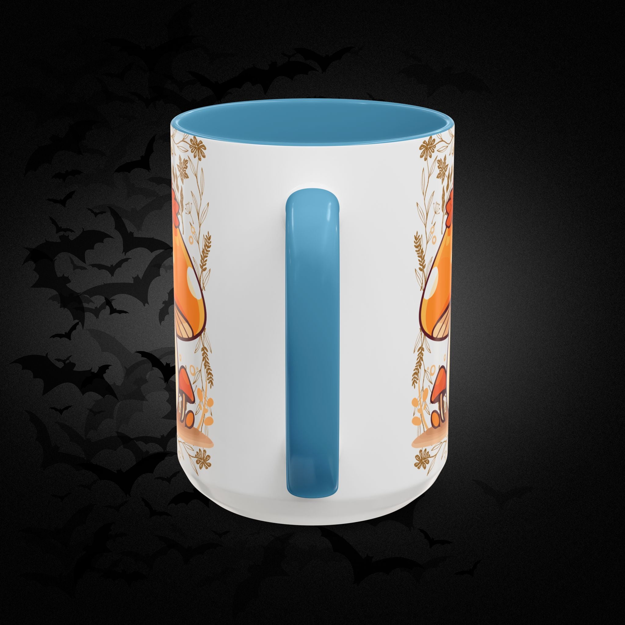 Autumn Mushroom Cute Coffee Mug — Fall Kawaii Accent Mug (11/15oz)