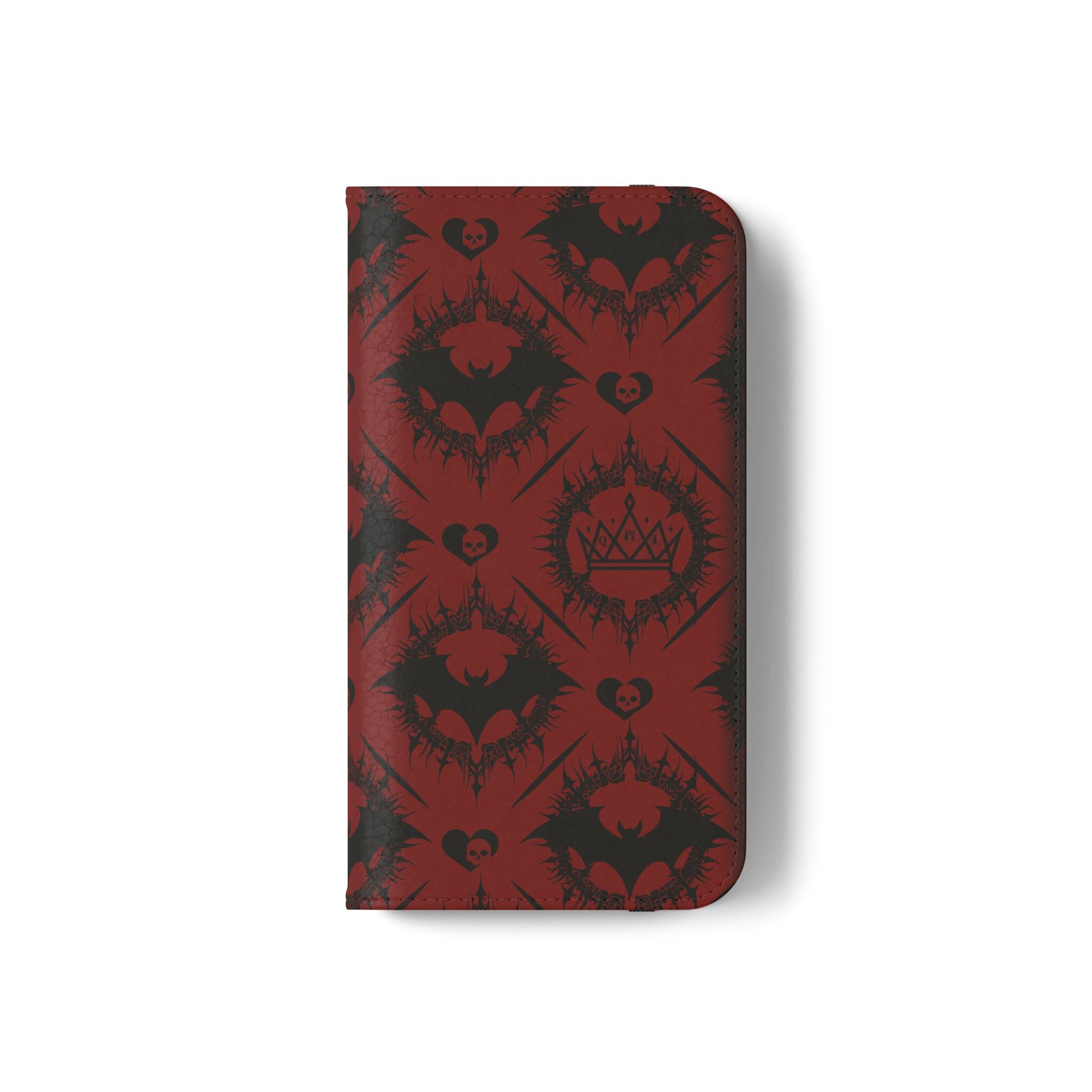 Copy of Gothic Bat Wallet Flip Case - Elegant Goth Phone Wallet - Bat Pattern Flip Case - Gothic Phone Case - Stylish Wallet Phone Case