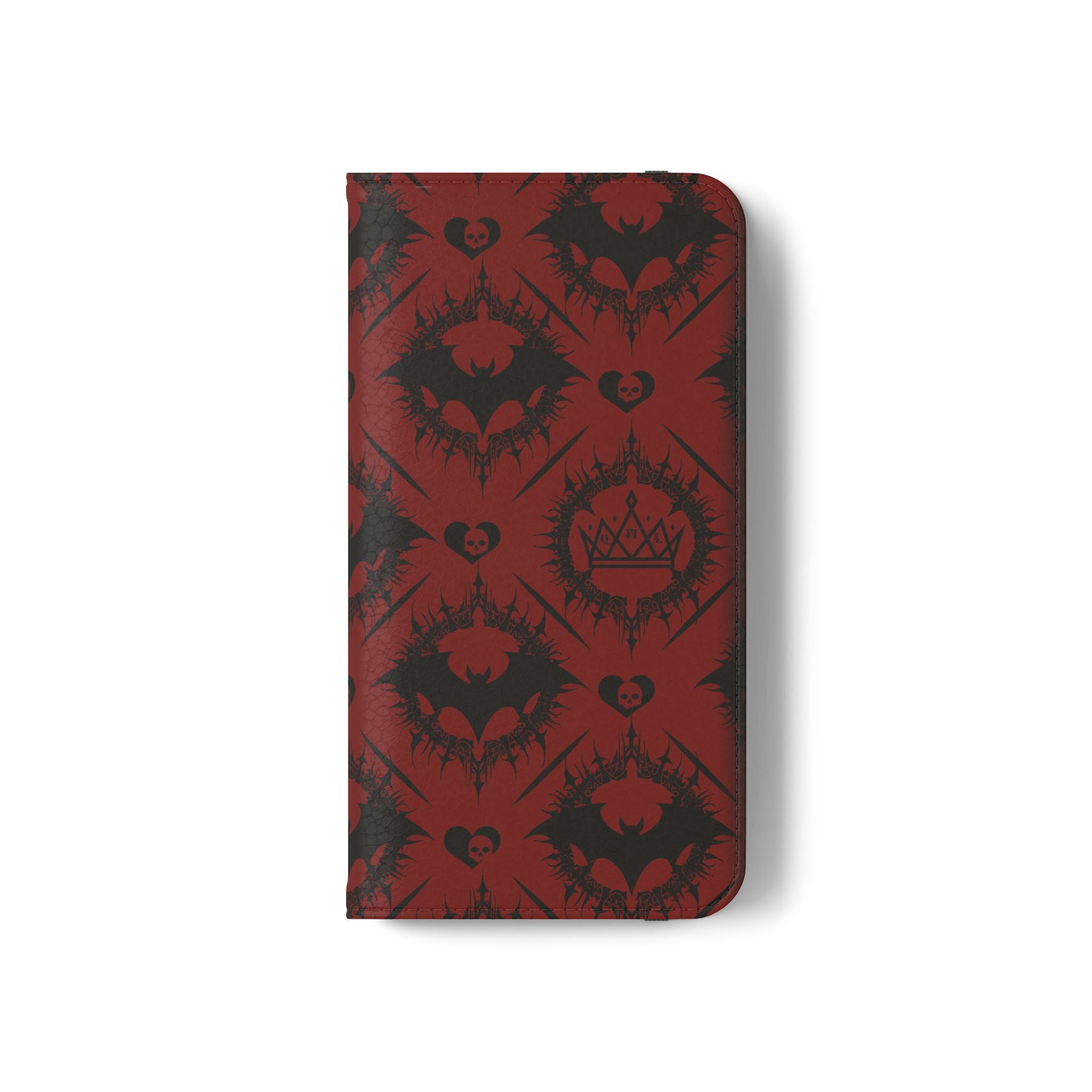 Copy of Gothic Bat Wallet Flip Case - Elegant Goth Phone Wallet - Bat Pattern Flip Case - Gothic Phone Case - Stylish Wallet Phone Case