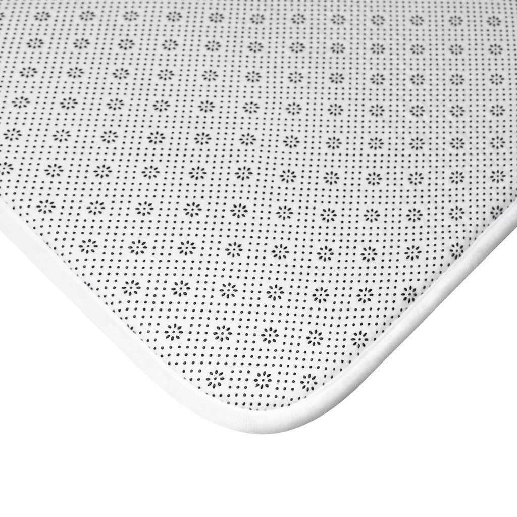 Halloween Pattern Bath Mat — Spooky Season Bathroom Decor