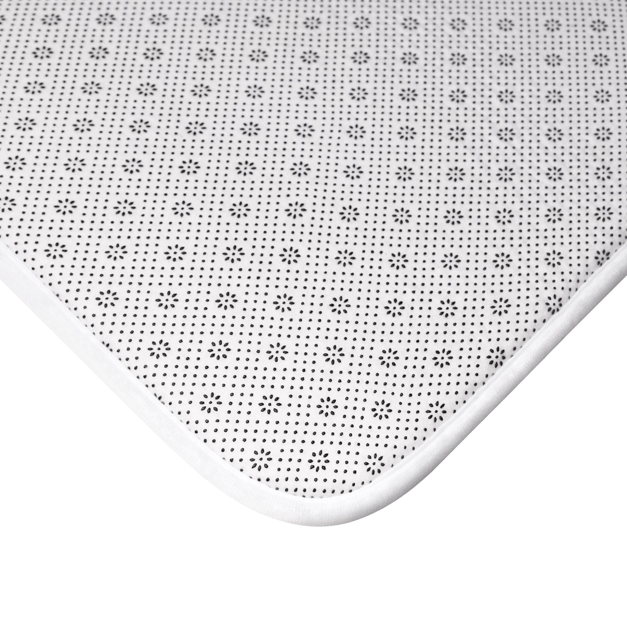 Halloween Pattern Bath Mat — Spooky Season Bathroom Decor