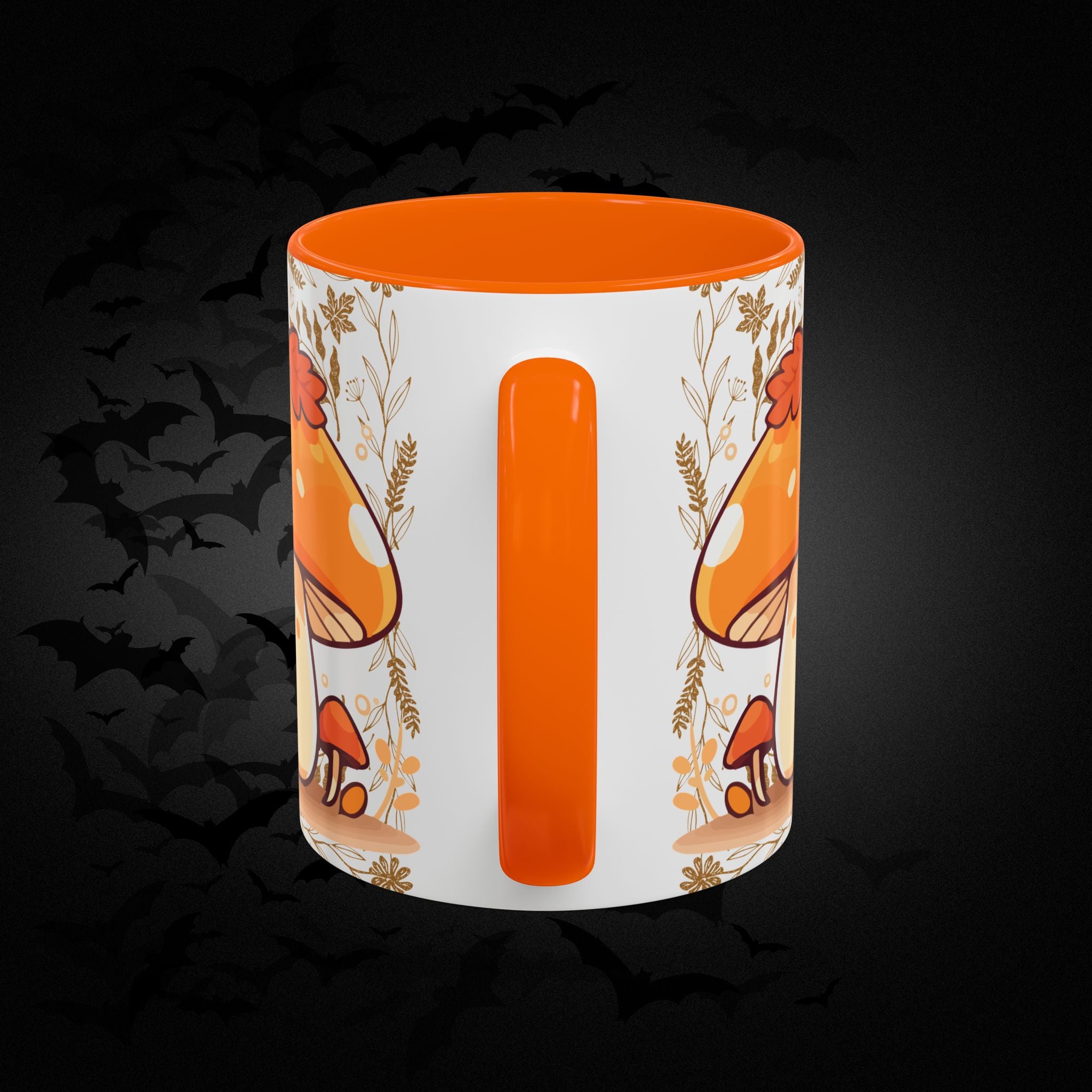 Autumn Mushroom Cute Coffee Mug — Fall Kawaii Accent Mug (11/15oz)