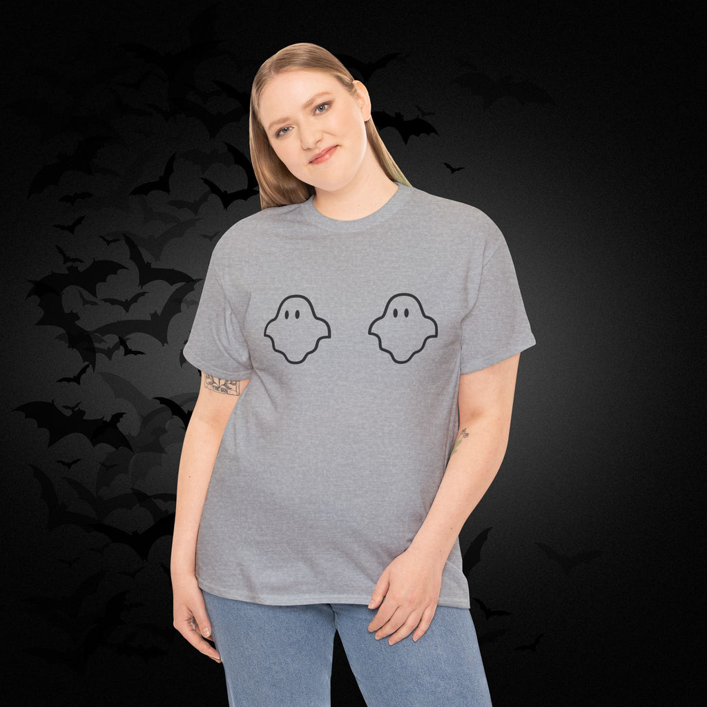 "Boo-bies" Ghost Pun Halloween T-Shirt — Funny Spooky Season Tee