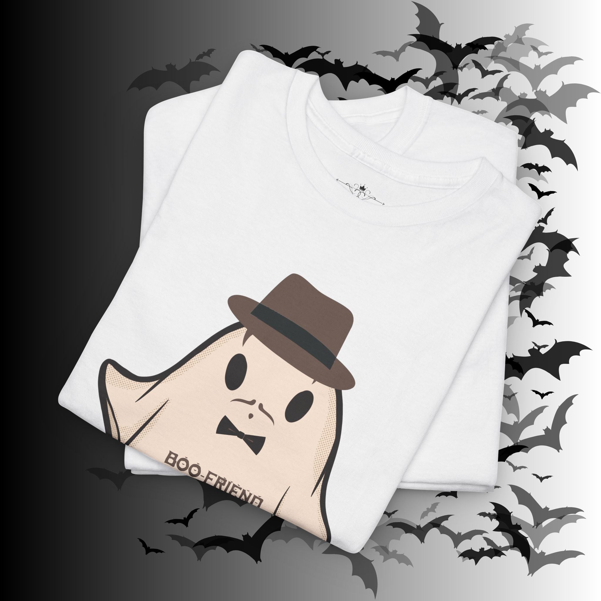 "Ghoul-Friend & Boo-Friend" Matching Ghost Couples T-Shirt — Halloween Matching Tee