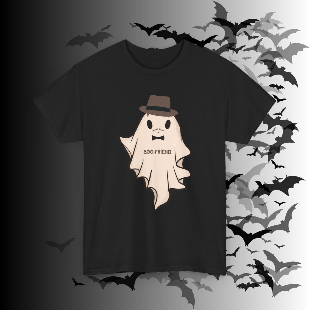 "Ghoul-Friend & Boo-Friend" Matching Ghost Couples T-Shirt — Halloween Matching Tee