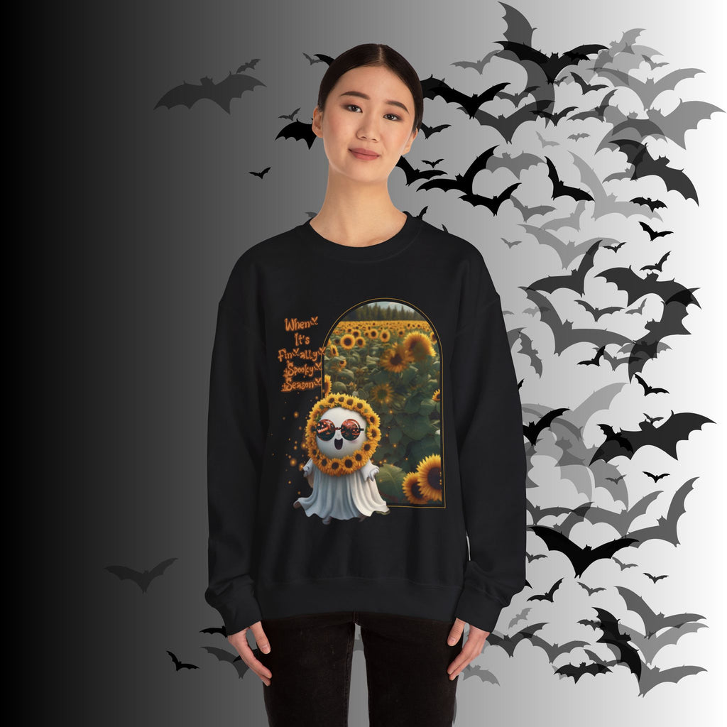 Summerween Ghost Crewneck Sweatshirt — When It's Finally Spooky Season