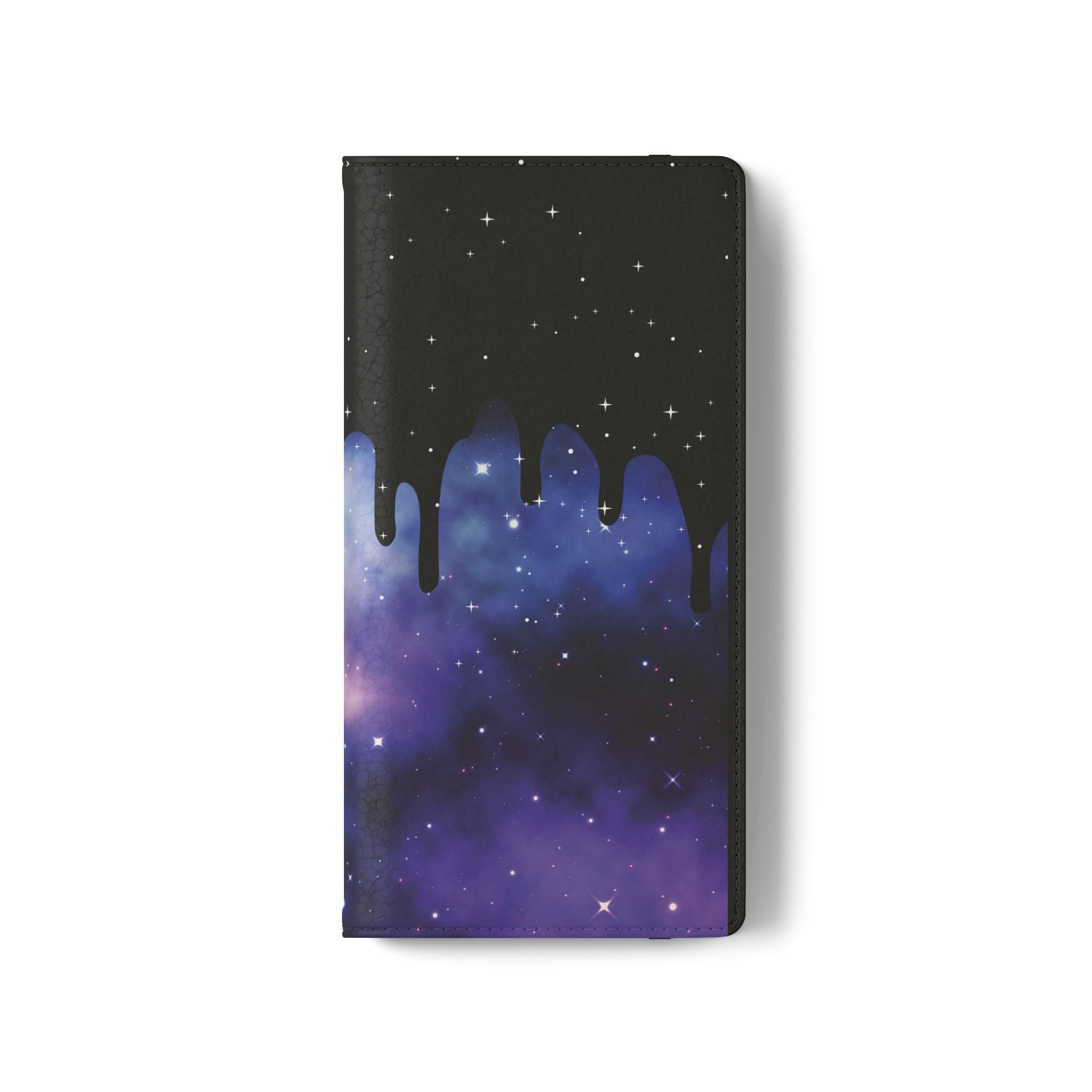 Pastel Goth Drippy Galaxy Flip Wallet Phone Case - Wallet Case for Samsung and iPhone - Gothic Style Wallet Phone Cases