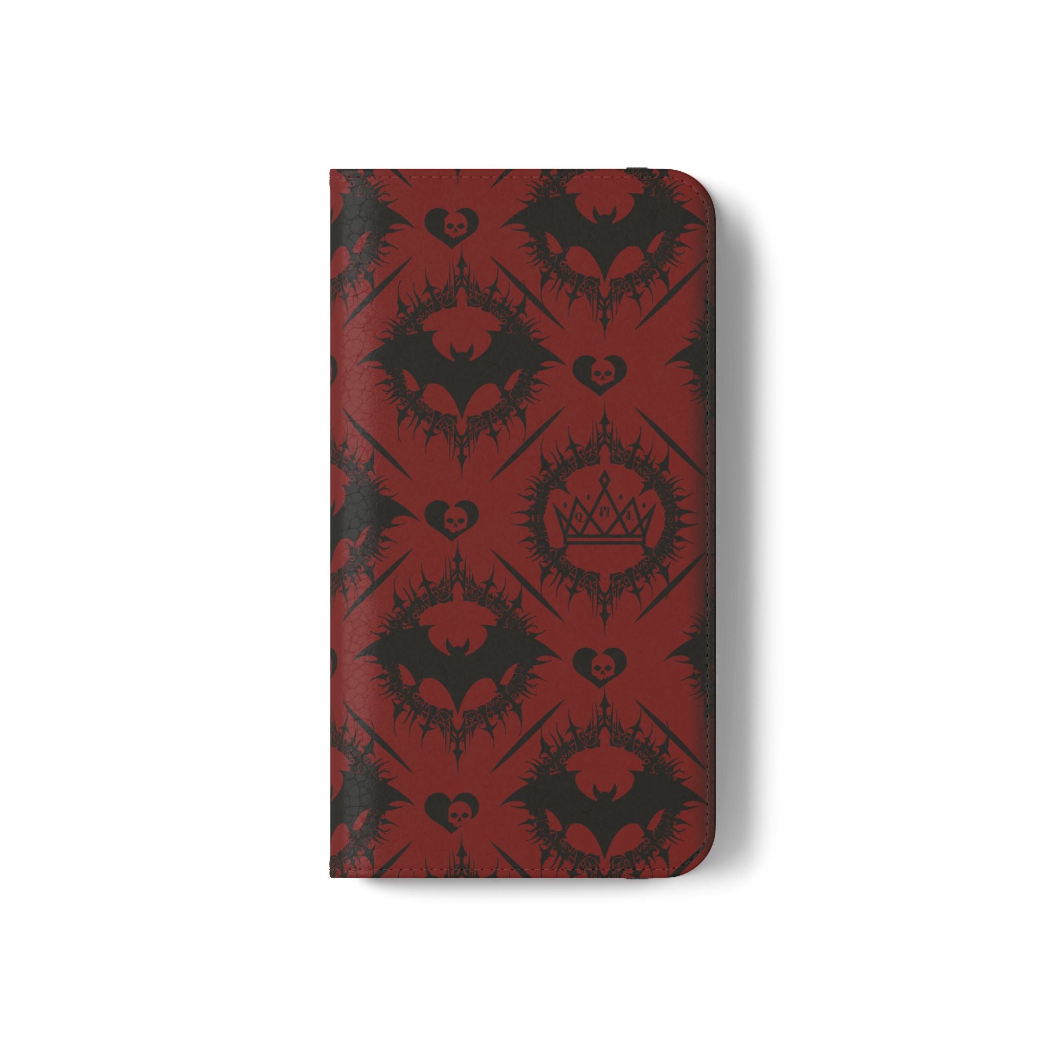 Copy of Gothic Bat Wallet Flip Case - Elegant Goth Phone Wallet - Bat Pattern Flip Case - Gothic Phone Case - Stylish Wallet Phone Case