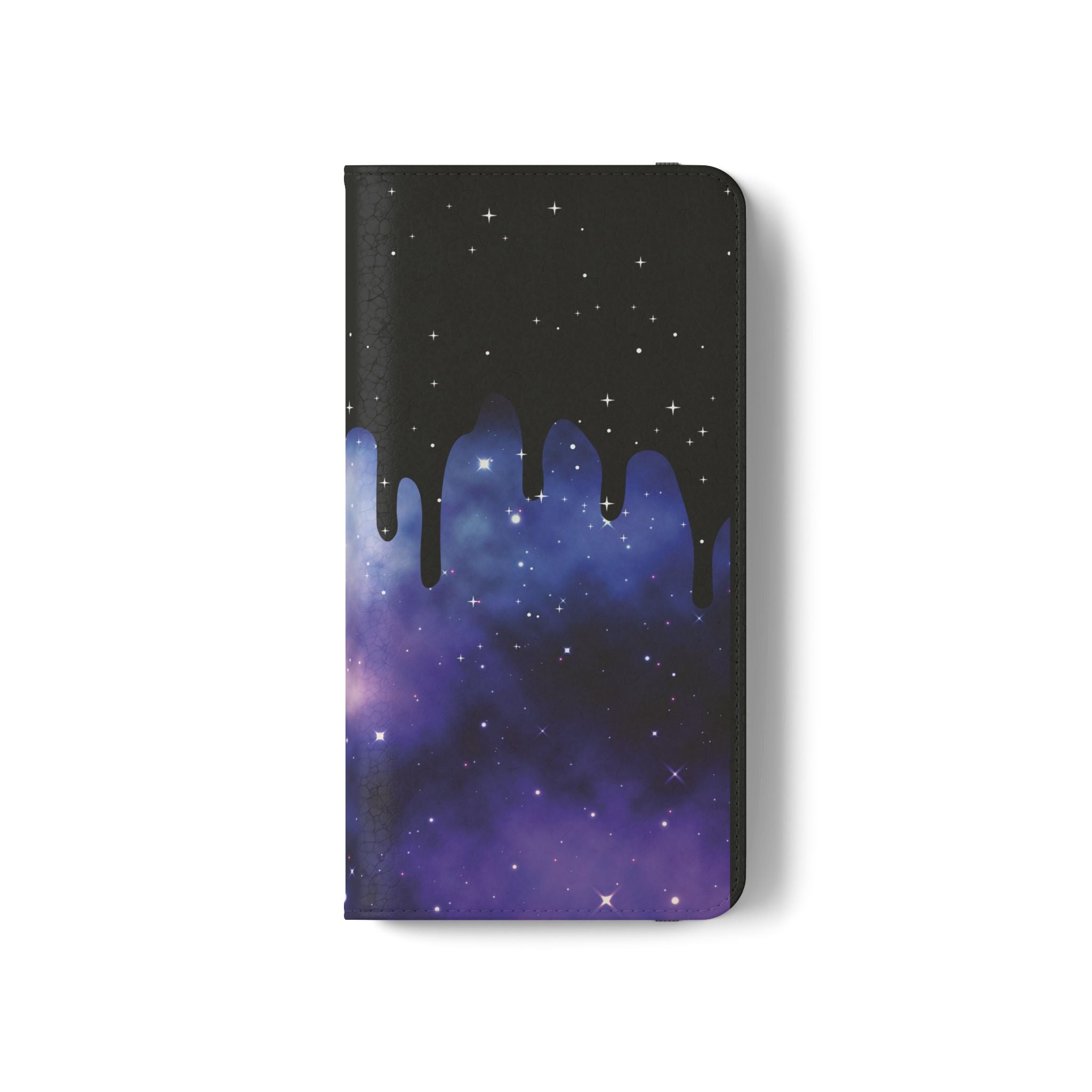 Pastel Goth Drippy Galaxy Flip Wallet Phone Case - Wallet Case for Samsung and iPhone - Gothic Style Wallet Phone Cases