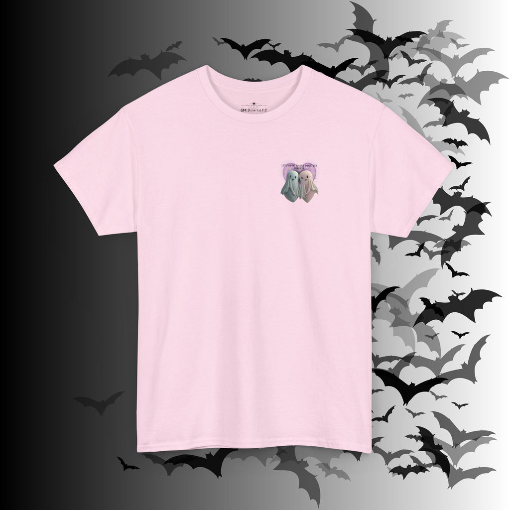 "Let's Haunt People Together Forever" Ghost Couples T-Shirt — Matching Halloween Tee