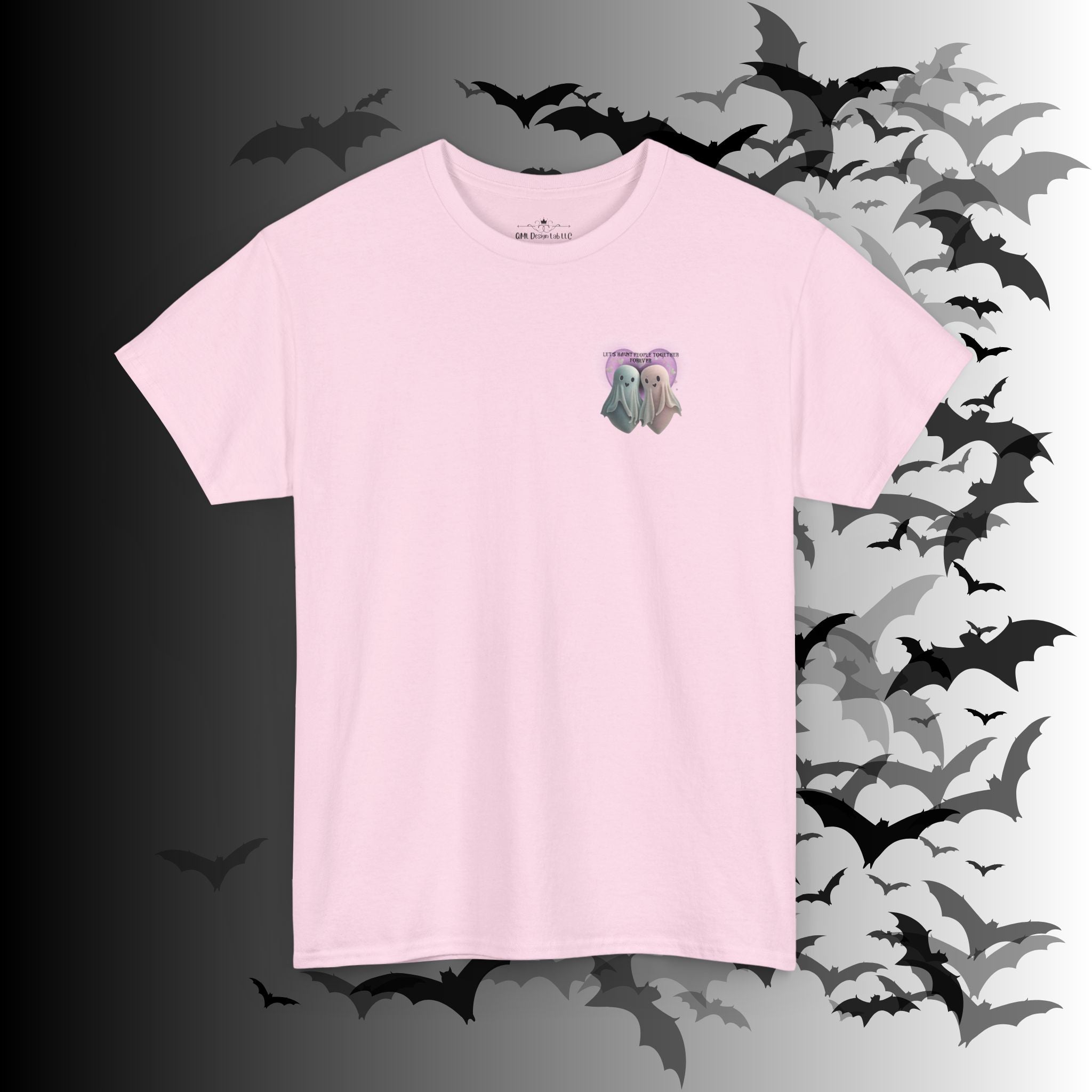 "Let's Haunt People Together Forever" Ghost Couples T-Shirt — Matching Halloween Tee