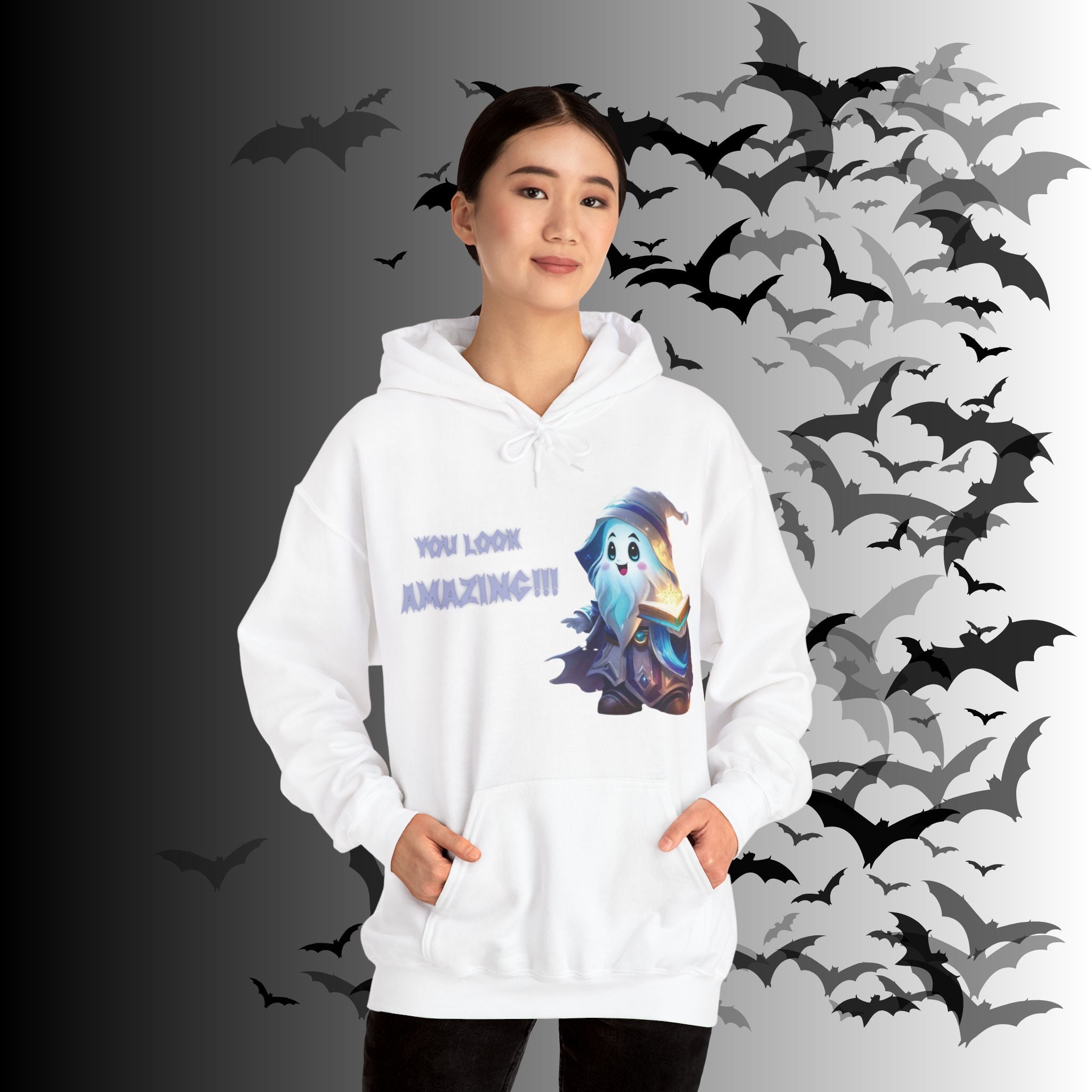You Look Amazing Wizard Ghost Hoodie — Kawaii Witchy Pullover