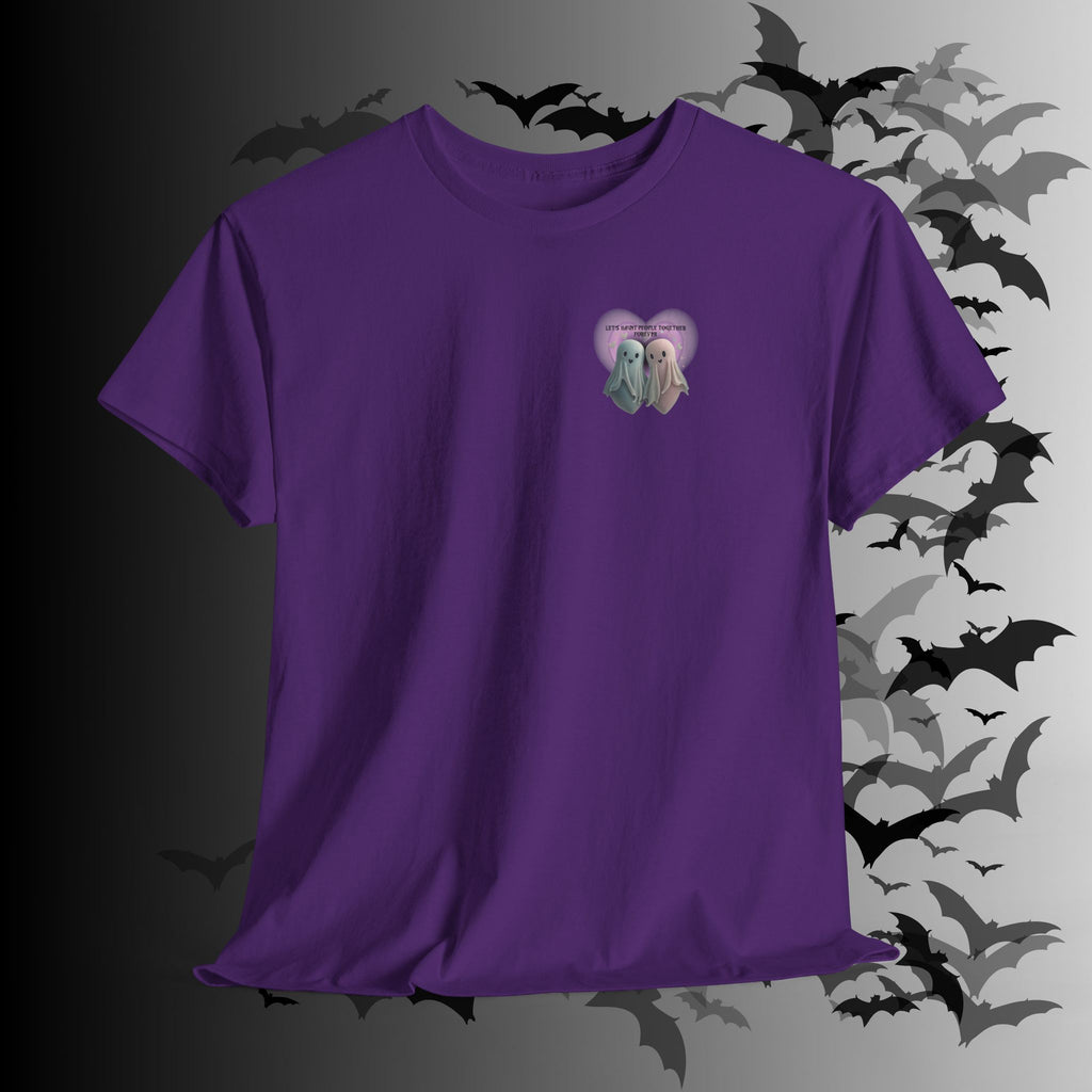 "Let's Haunt People Together Forever" Ghost Couples T-Shirt — Matching Halloween Tee