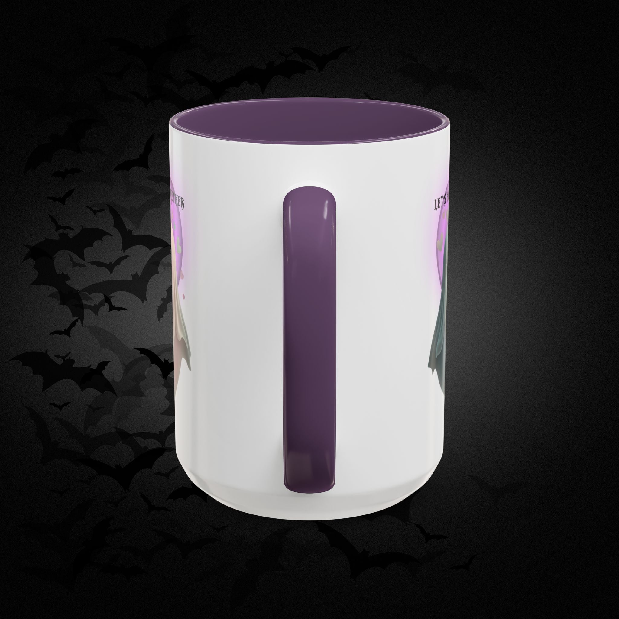 Let's Haunt People Together Forever Coffee Mug — Valloween Ghost Couple Accent Mug