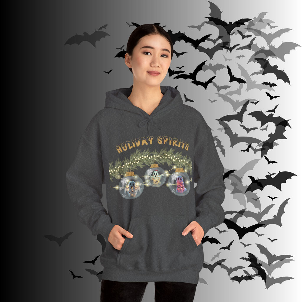 Holiday Spirits Hoodie — Ghost Christmas Ornament Gothmas Pullover