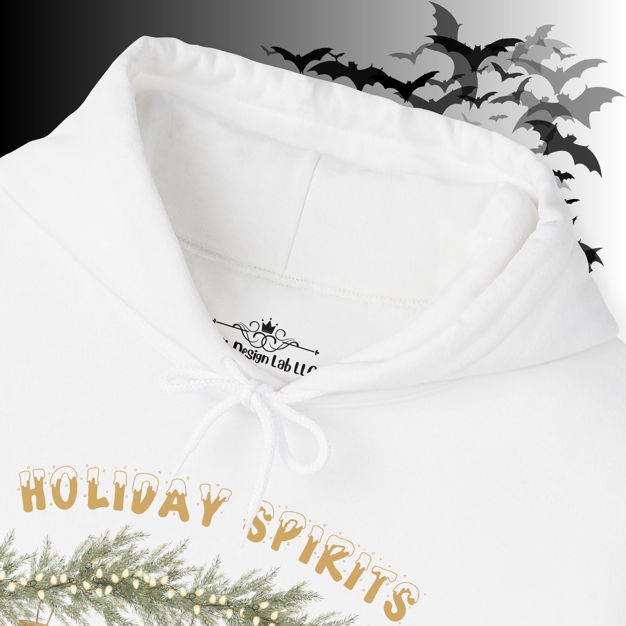 Holiday Spirits Hoodie — Ghost Christmas Ornament Gothmas Pullover