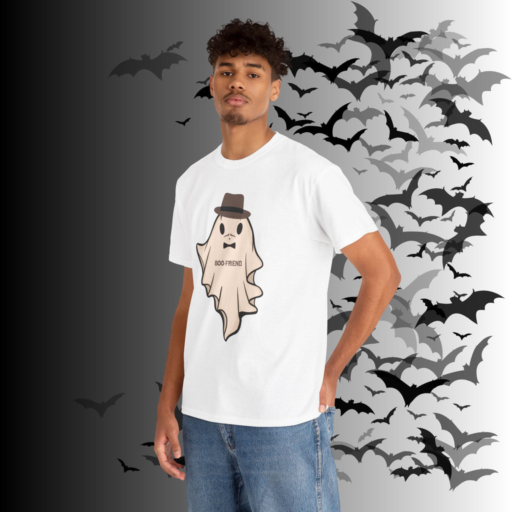 "Ghoul-Friend & Boo-Friend" Matching Ghost Couples T-Shirt — Halloween Matching Tee