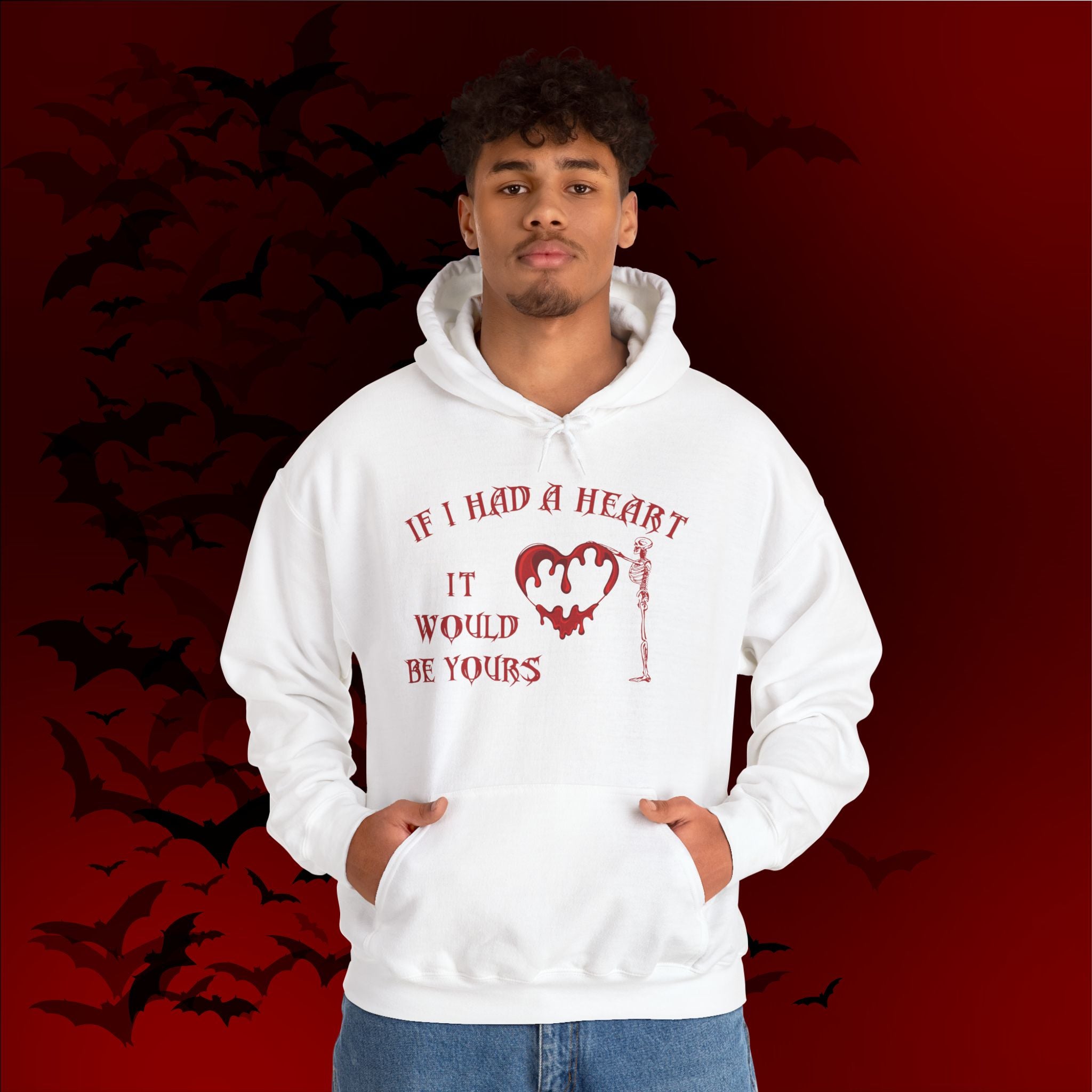 If I Had a Heart It Would Be Yours Hoodie — Gothic Valentine's Day Pullover