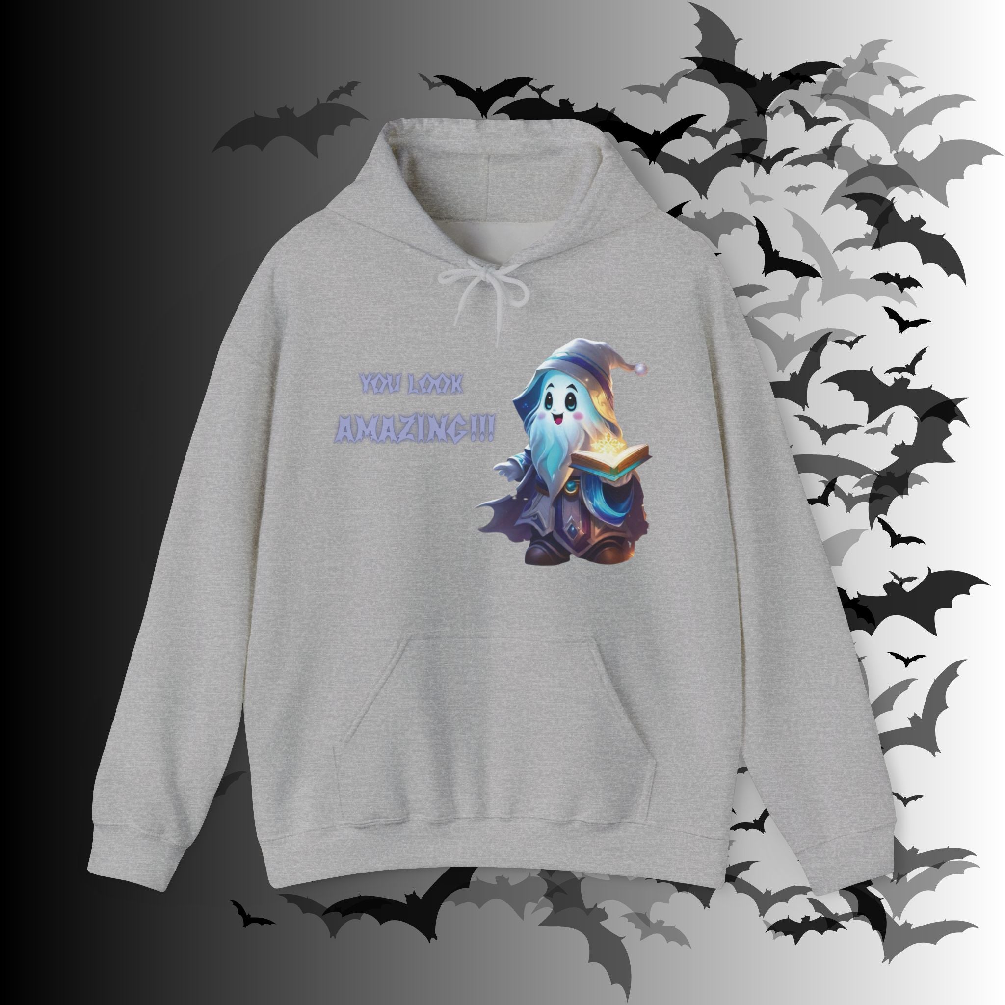 You Look Amazing Wizard Ghost Hoodie — Kawaii Witchy Pullover