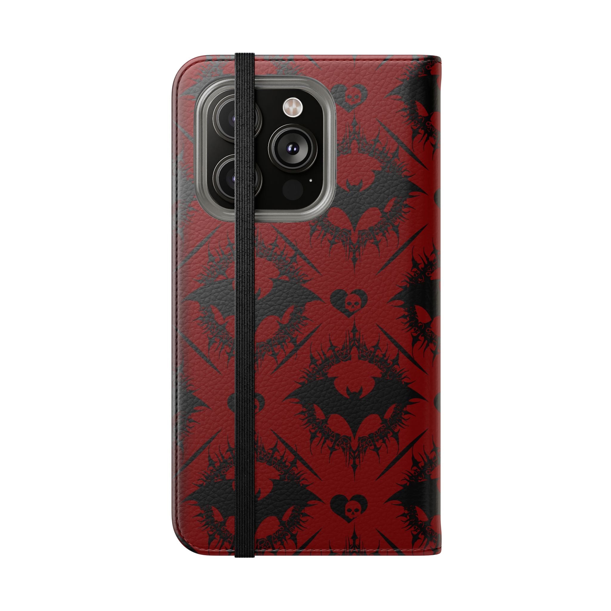Copy of Gothic Bat Wallet Flip Case - Elegant Goth Phone Wallet - Bat Pattern Flip Case - Gothic Phone Case - Stylish Wallet Phone Case