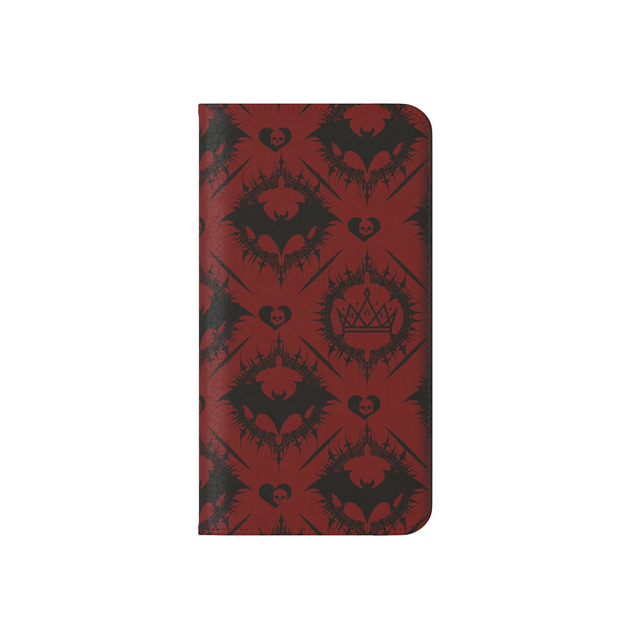 Copy of Gothic Bat Wallet Flip Case - Elegant Goth Phone Wallet - Bat Pattern Flip Case - Gothic Phone Case - Stylish Wallet Phone Case