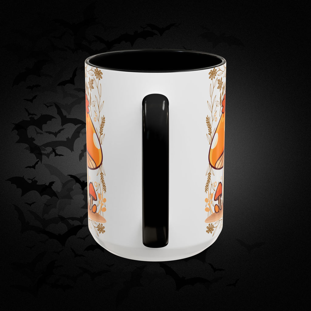 Autumn Mushroom Cute Coffee Mug — Fall Kawaii Accent Mug (11/15oz)
