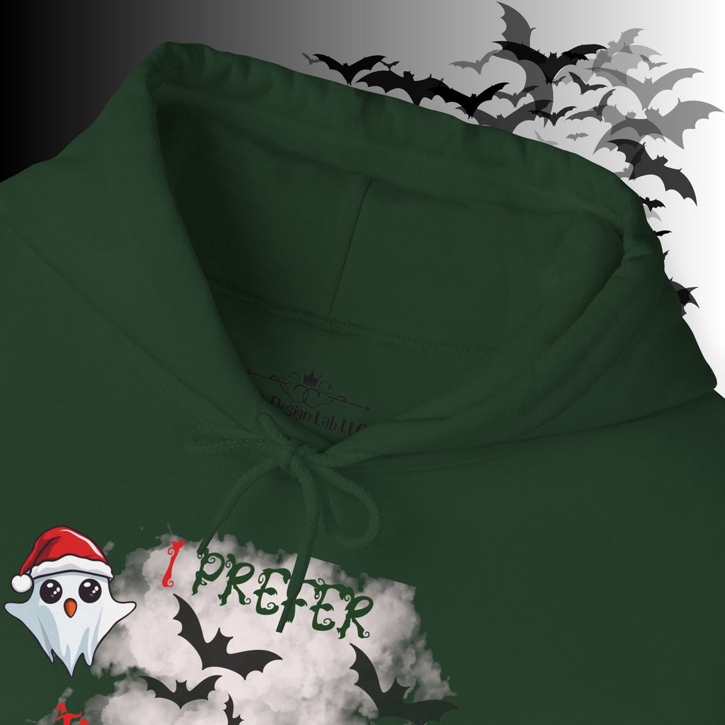 I Prefer Halloween Ghost Hoodie — Kawaii Gothic Christmas