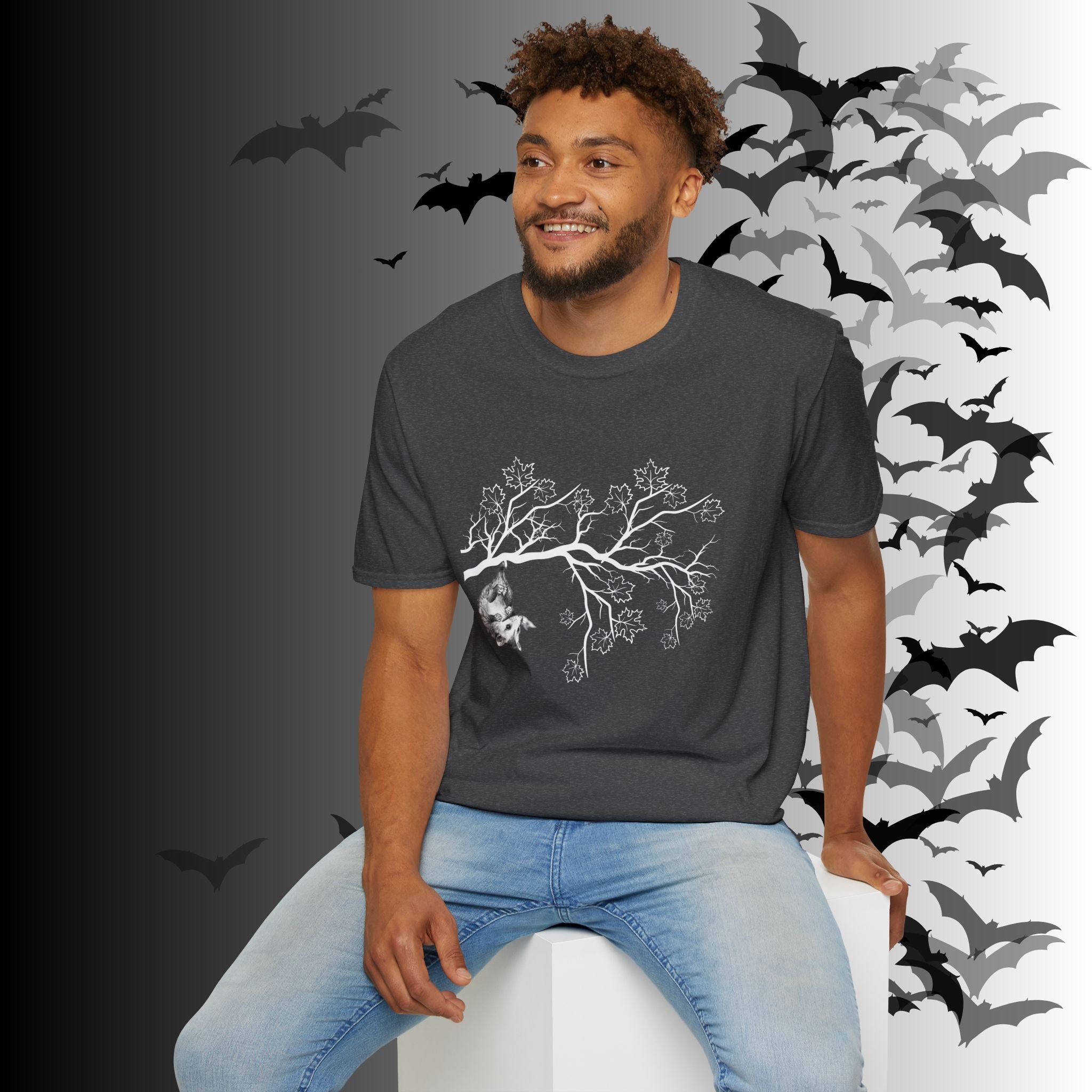 Gothic Hanging Possum T-Shirt — Cute Dark Academia Nature Tee