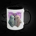 Let's Haunt People Together Forever Coffee Mug — Valloween Ghost Couple Accent Mug